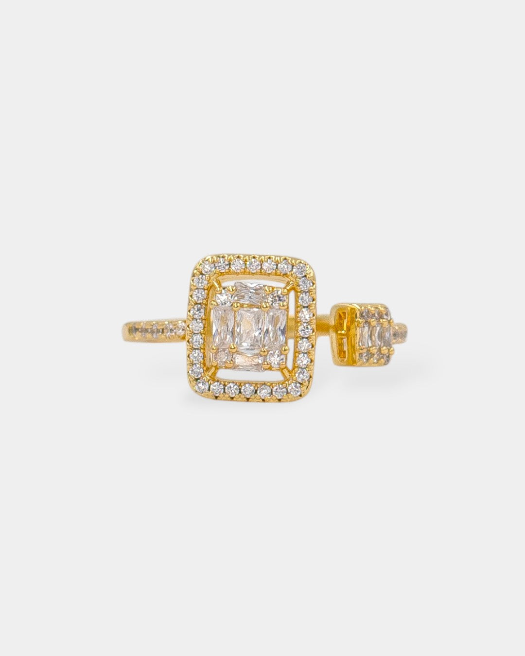 ANILLO GOLDEN SQUARES ABIERTO