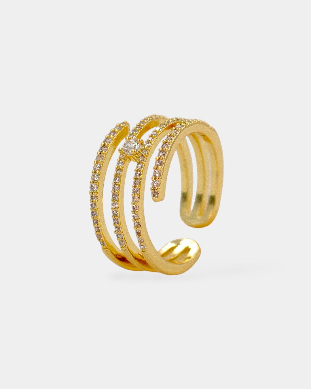 ANILLO THIN LINES & ZIRCONIA