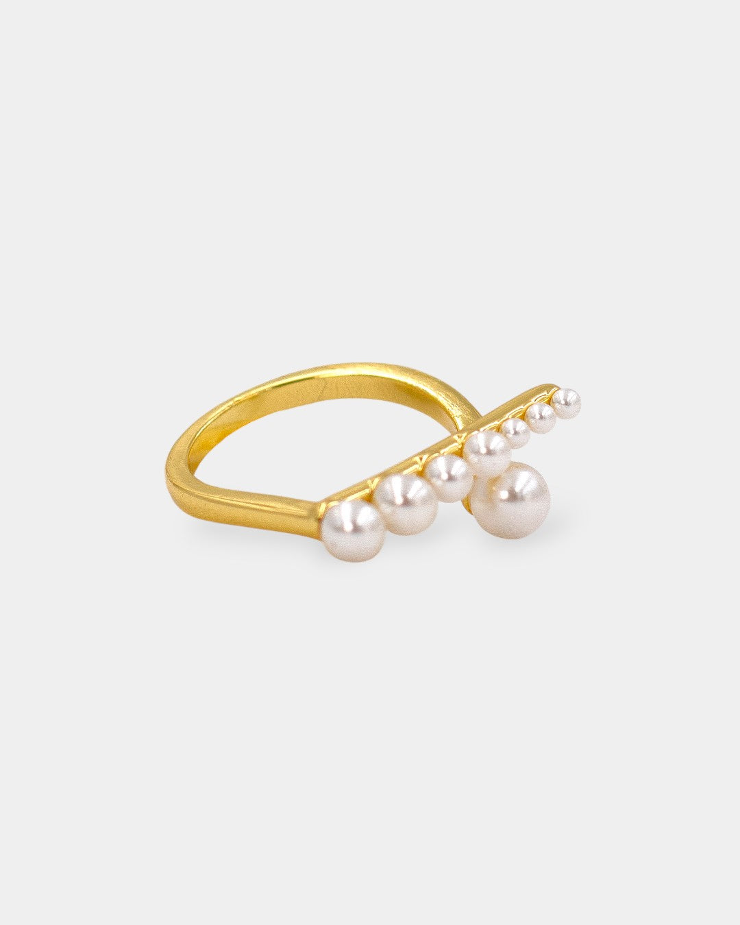 ANILLO PERLAS BLANCAS ABIERTO