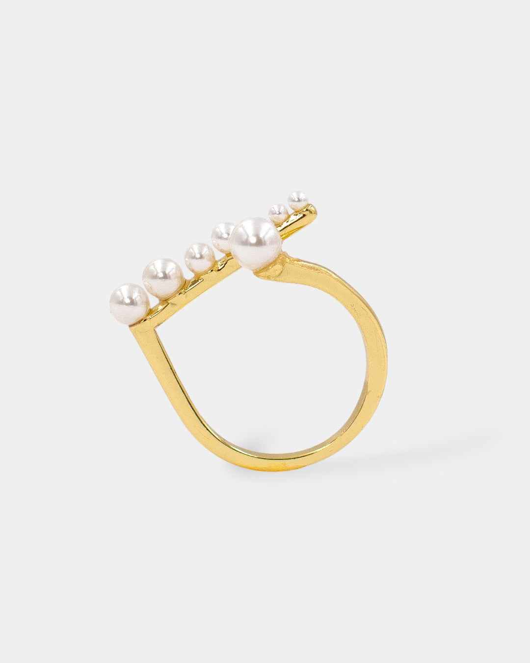 ANILLO PERLAS BLANCAS ABIERTO