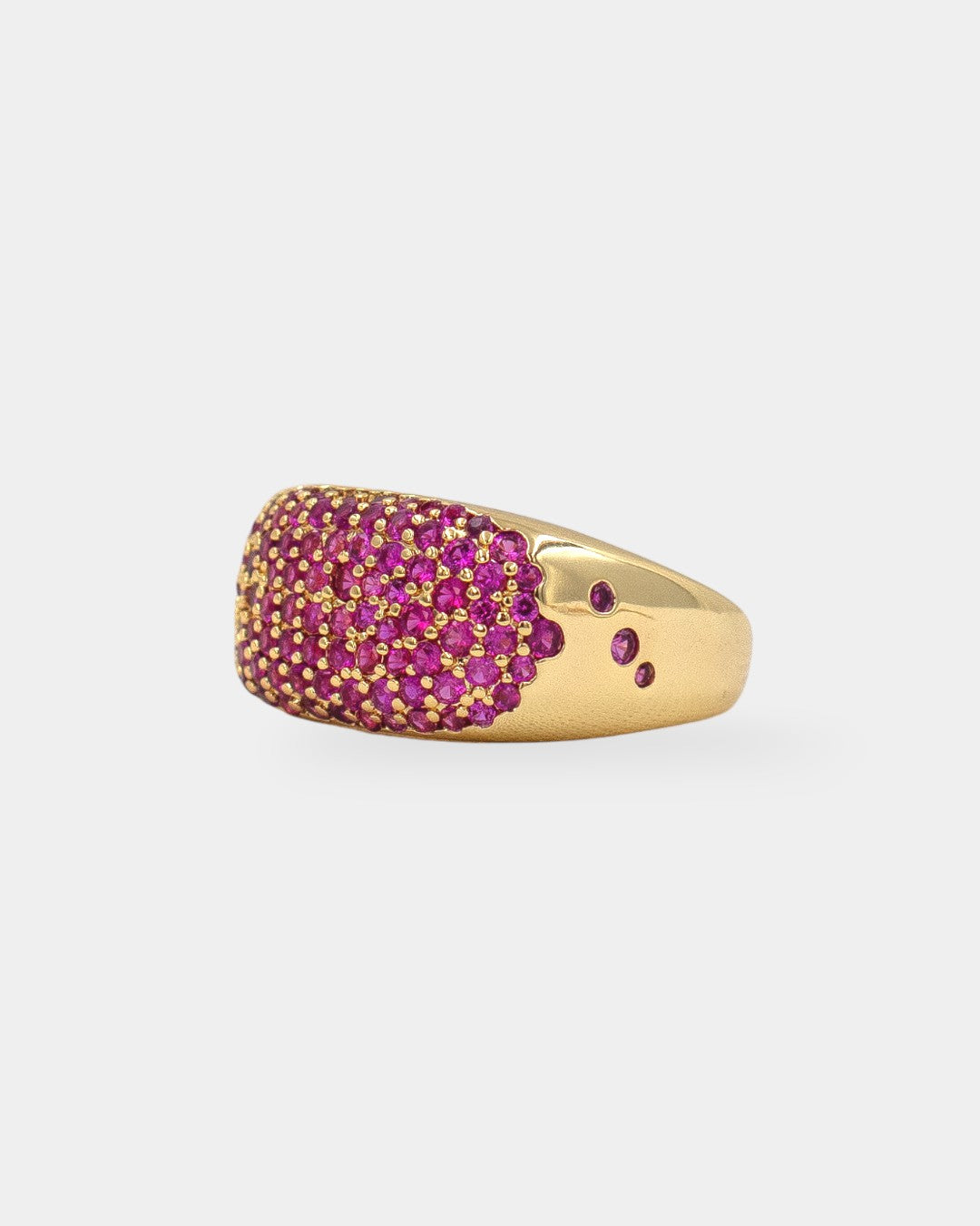 ANILLO MICRO PAVE FUCSIA ZIRCONIA