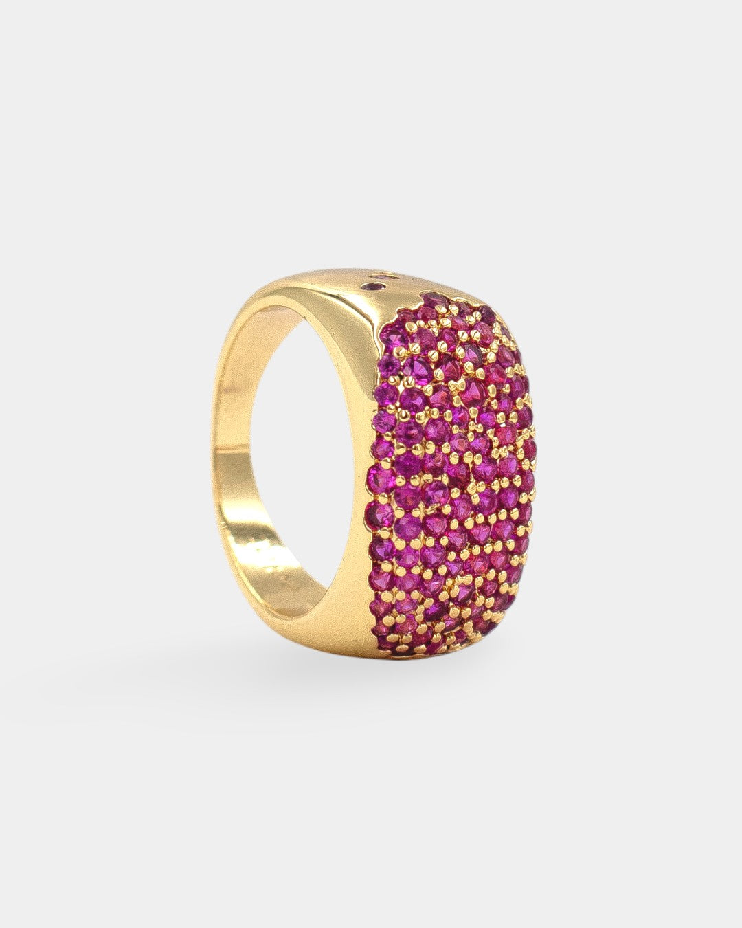 ANILLO MICRO PAVE FUCSIA ZIRCONIA