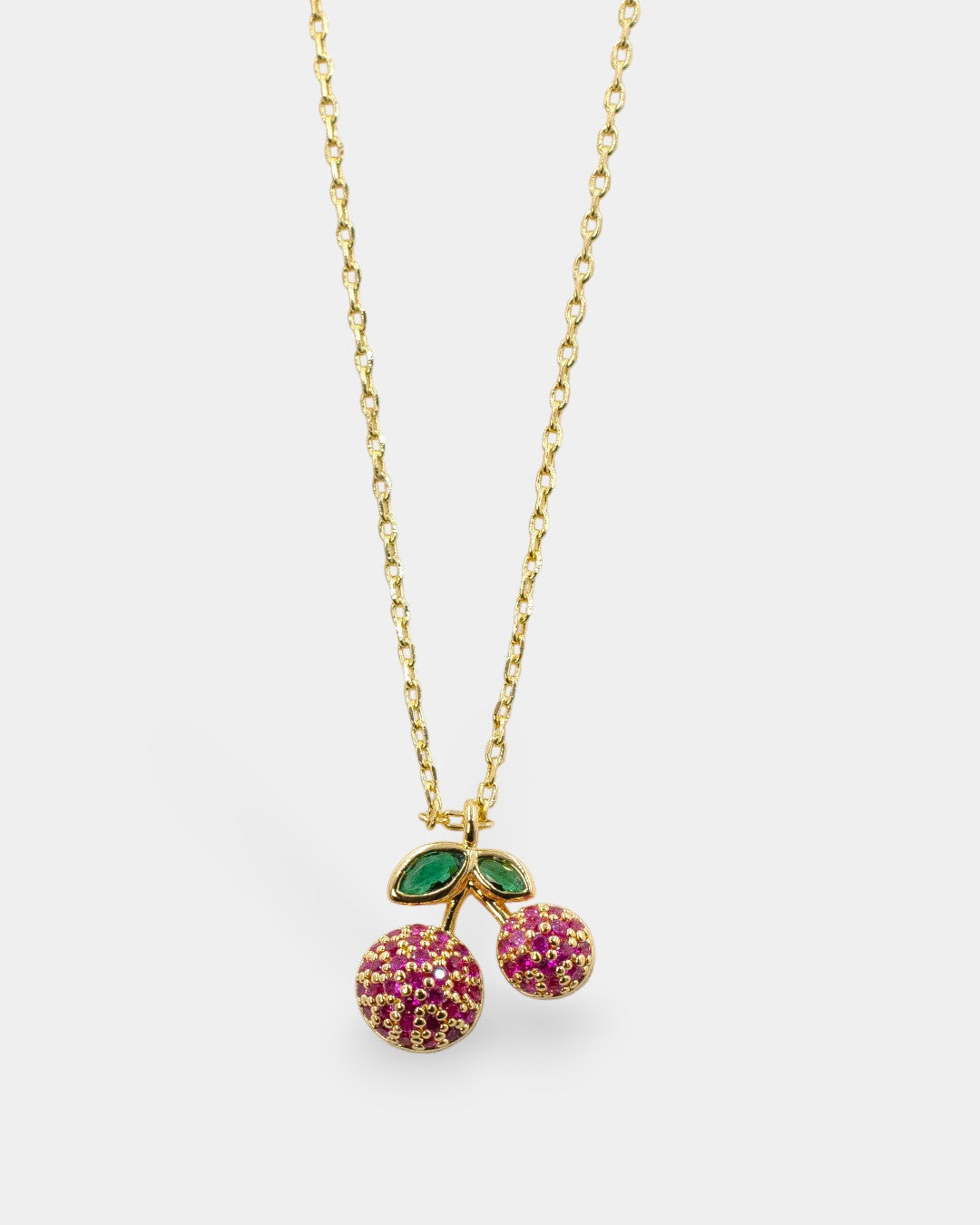 COLLAR MICRO PAVE CHERRIES