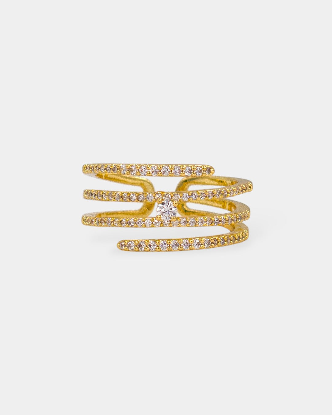 ANILLO THIN LINES & ZIRCONIA