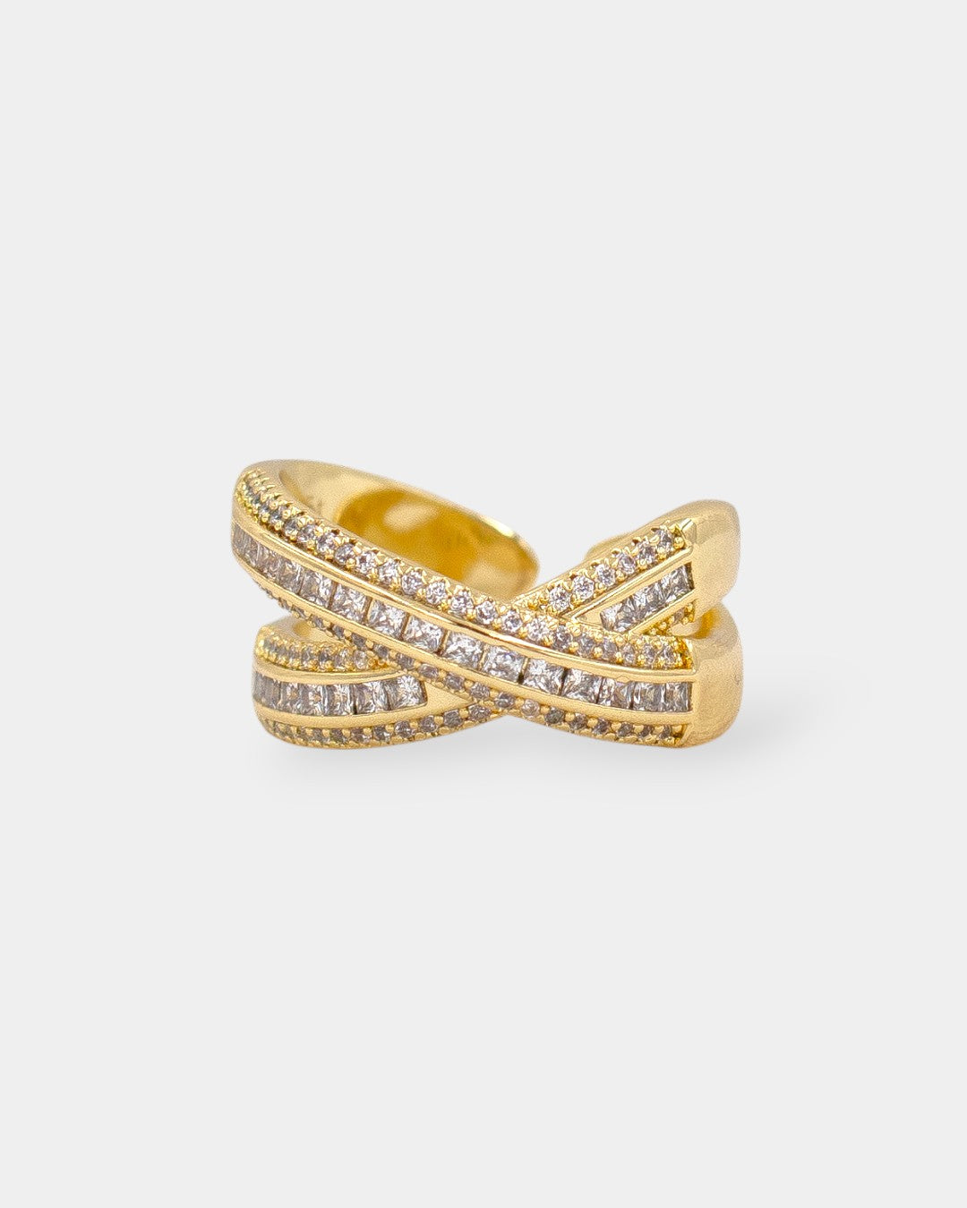 ANILLO CINTAS CRUZADAS ZIRCONIA